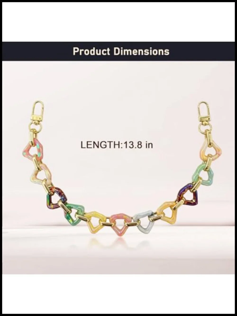 Resin Purse Charm for Handbags, Alloy Keychain Bag Decor